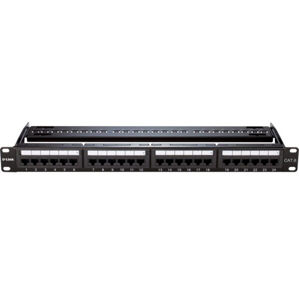 پچ پنل شبکه دی لینک 24 پورت CAT6 UTP NPP-C61BLK241