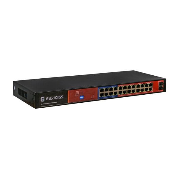 سوییچ 24 پورت PoE ایزی‌گیگز مدل SWU-1401-26GPS