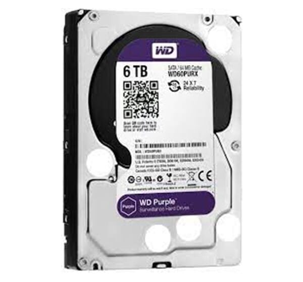 هارد دیسک اینترنال ظرفیت 6TB وسترن دیجیتال بنفش گارانتی اصلی