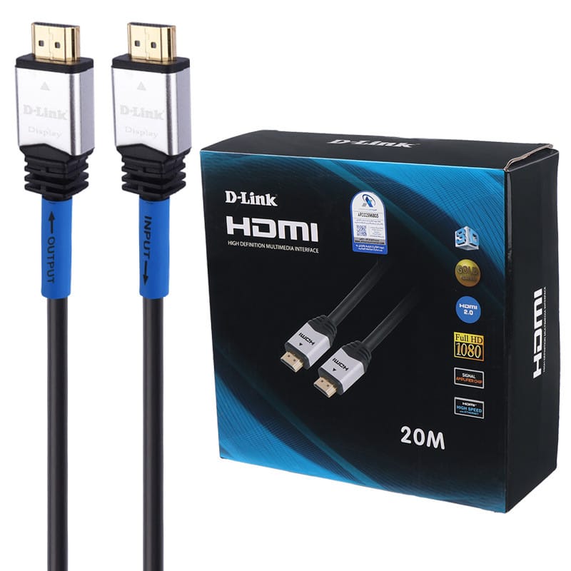 کابل HDMI 4K دی لینک مدل HCB-4AABLBR-20 با طول 20 متر