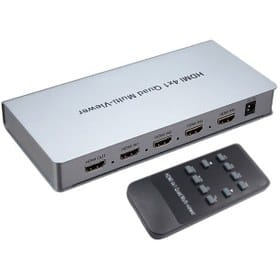 سوئیچ کواد 4 پورت HDMI با ریموت کنترل و آداپتور کی نت مدل K-SWHDQ004