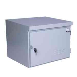 رک دیواری اوت دور 6 یونیت عمق 40 به همراه پاورماژول 2 پورت ،فن و فیلتر کبیرصنعت - KABIRSANAT 6 UNIT DEPTH 40 OUTDOOR RACKS