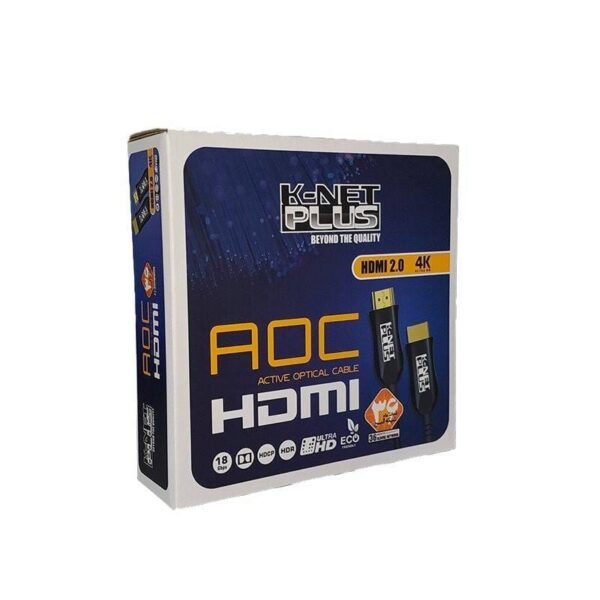 کابل HDMI فیبر نوری طول 30 متر برند K-NET PLUS