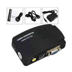 مبدل AV و S-Video به VGA مدل YZ-1802 (AV to VGA)