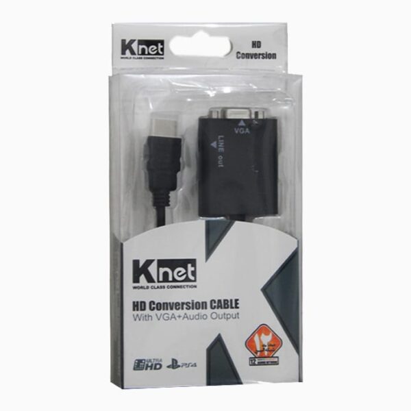 مبدل HDMI به VGA برند K-net Plus