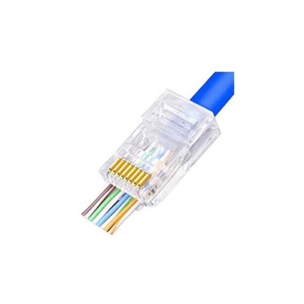 سوکت cat6 ته باز utp بسته ۱۰۰ عددی