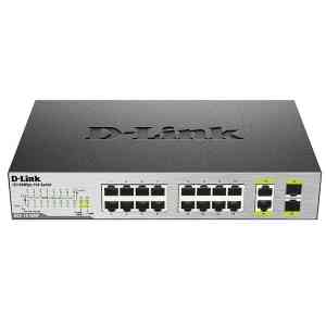سوئیچ دی لینک 18 پورت با 16 پورت PoE مدل DES-1018MP