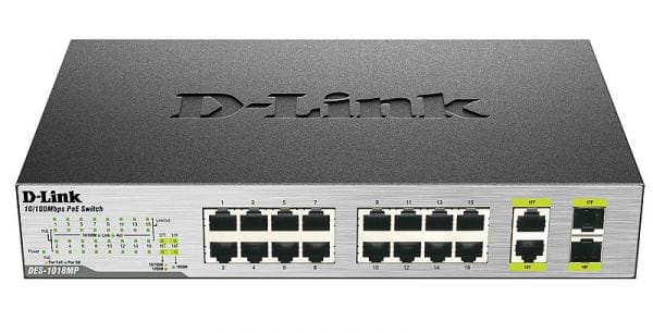 سوئیچ دی لینک 18 پورت با 16 پورت PoE مدل DES-1018MP