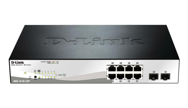 سوییچ 10 پورت دی لینک مدل DGS-1210-10P