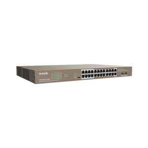 سوییچ 26 پورت مدل teg 1126p-24-410w برند tenda