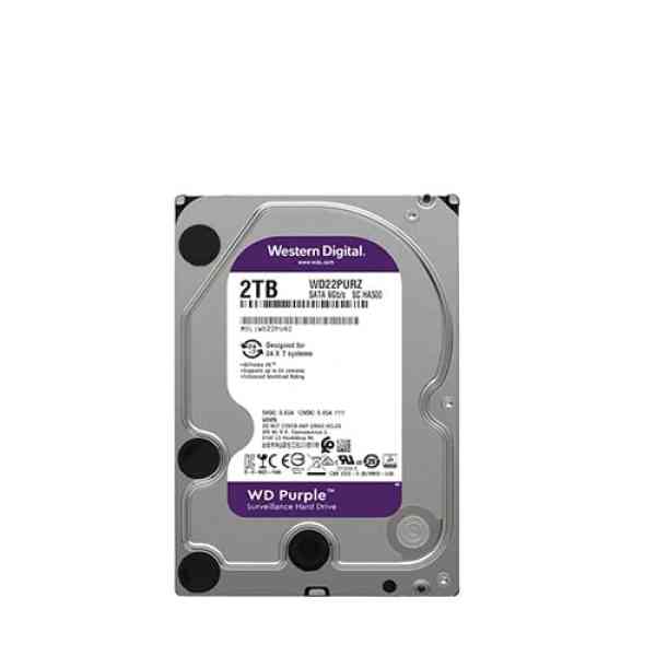 هارد دیسک اینترنال ظرفیت 2TB وسترن دیجیتال بنفش گارانتی شرکتی (ریفر)