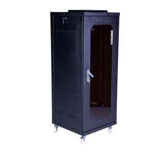 رک ایستاده کبیر صنعت 32 یونیت عمق 60 فن+پاور+پیچ+چرخدار+سینی kabirSanat KS3260DFB