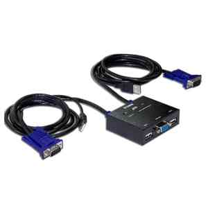 سوییچ 2 پورت USB KVM دی-لینک مدل KVM-221