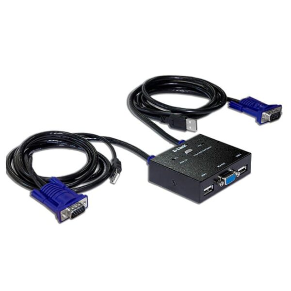 سوییچ 2 پورت USB KVM دی-لینک مدل KVM-221