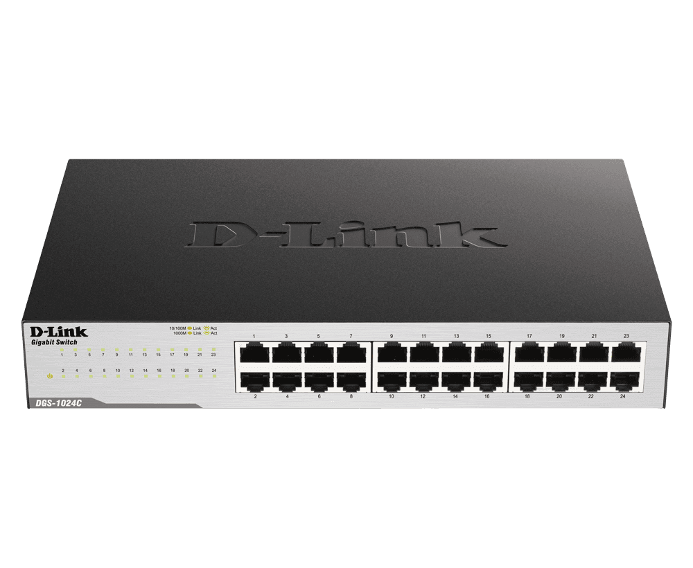 سوئیچ شبکه 24 پورت DGS-1024C گیگابیت دی لینک D-Link