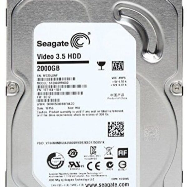 هارد دیسک اینترنال ظرفیت 2TB برند Seagate گارانتی شرکتی (ریفر)