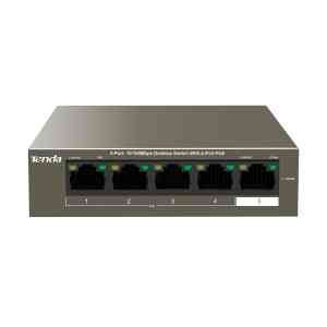 سوییچ شبکه 5 پورت POE تندا مدل Tenda POE Switch TEF1105P-4-38W