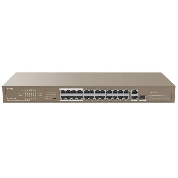 سوئیچ 24 پورت POE تندا مدل TEF1126P-24-250W