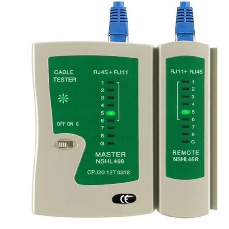 Probador de Cable de red RJ45 RJ11 RJ12, probador de Cable LAN Cat5 Cat6 UTP, herramienta de