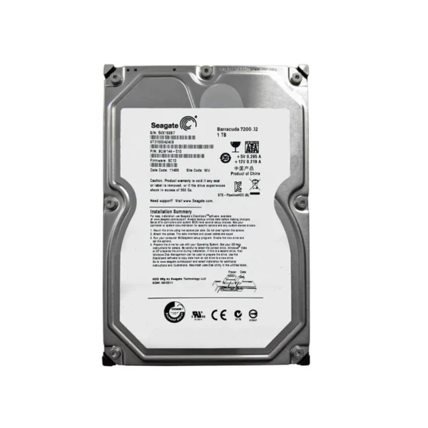 هارد دیسک اینترنال ظرفیت 1TB برند Seagate گارانتی شرکتی (ریفر)