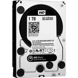 هارد دیسک اینترنال ظرفیت 1TB وسترن دیجیتال مشکی گارانتی شرکتی (ریفر)