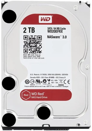 هارد دیسک اینترنال ظرفیت 2TB وسترن دیجیتال قرمز گارانتی اصلی