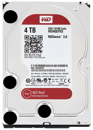 هارد دیسک اینترنال ظرفیت 4TB وسترن دیجیتال قرمز گارانتی اصلی