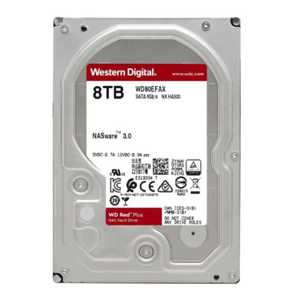 هارد دیسک اینترنال ظرفیت 8TB وسترن دیجیتال قرمز گارانتی اصلی