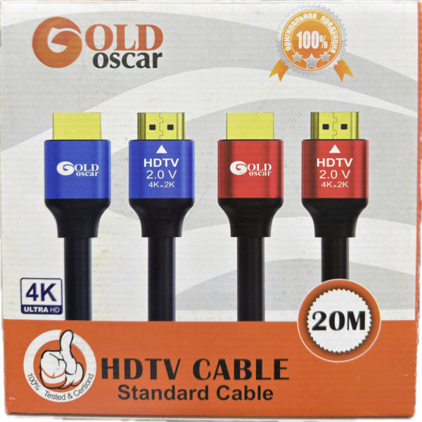 کابل HDMI طول 20 متر برند Gold Oscar