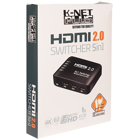 دیتا سوئیچ HDMI خروجی 5 به 1 برند K-NET PLUS