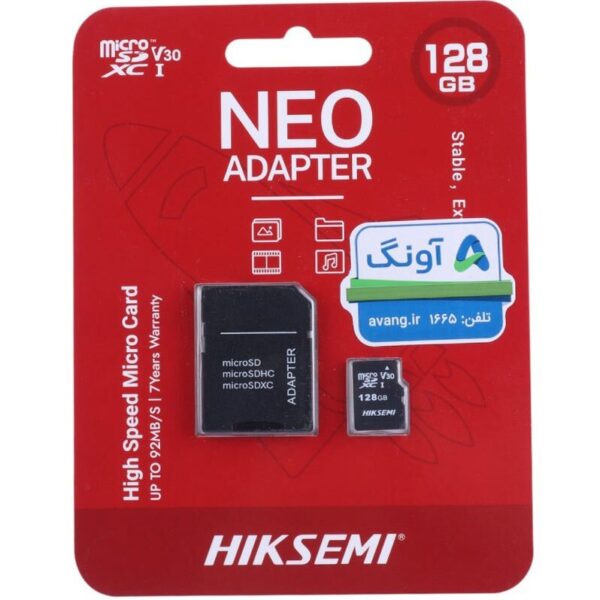 حافظه Micro SD ظرفیت 128G برند HIKSEMI