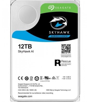 هارد دیسک اینترنال ظرفیت 12TB مدل SKY HAWK برند Seagate گارانتی اصلی