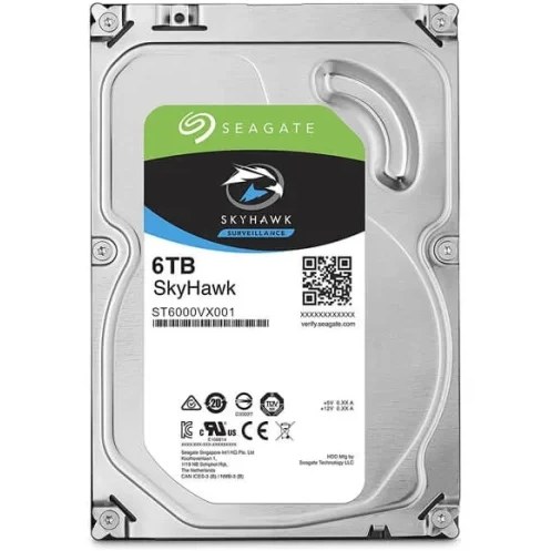 هارد دیسک اینترنال ظرفیت 6TB مدل SKY HAWK برند Seagate گارانتی اصلی