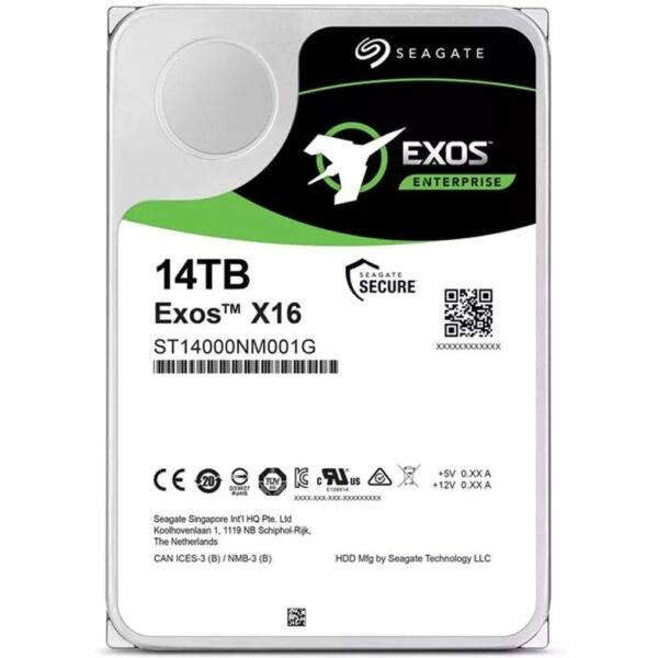 هارد دیسک اینترنال ظرفیت 14TB مدل EXOS برند Seagate گارانتی اصلی