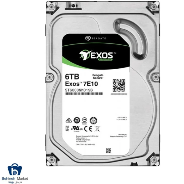هارد دیسک اینترنال ظرفیت 6TB مدل EXOS برند Seagate گارانتی اصلی