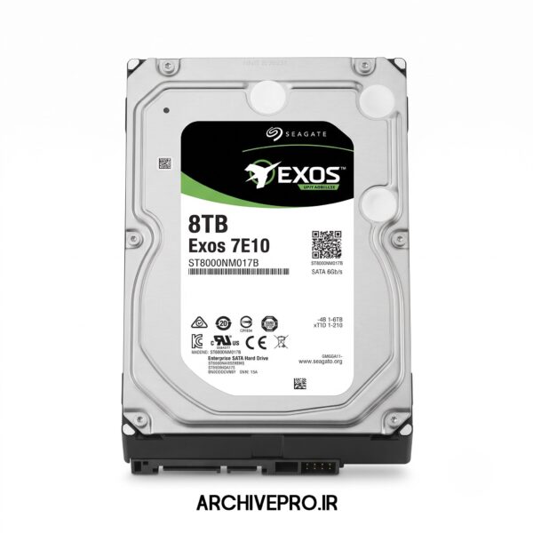 هارد دیسک اینترنال ظرفیت 8TB مدل EXOS برند Seagate گارانتی اصلی