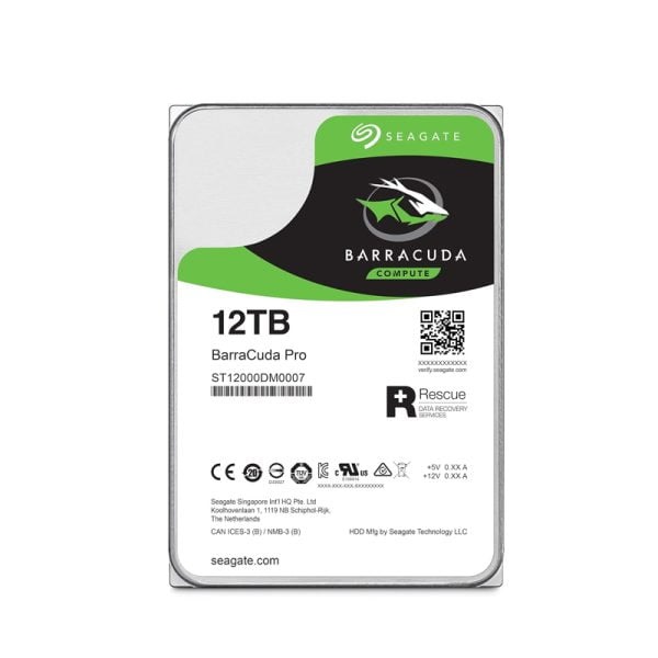هارد دیسک اینترنال ظرفیت 12TB مدل Barracuda برند Seagate گارانتی اصلی