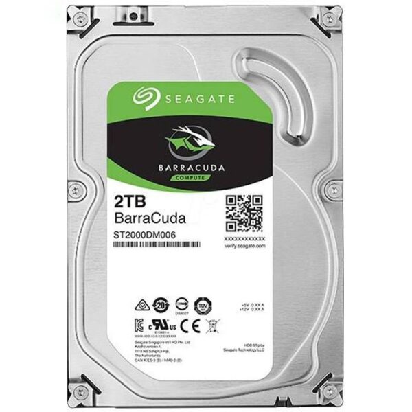 هارد دیسک اینترنال ظرفیت 2TB مدل Barracuda برند Seagate گارانتی اصلی