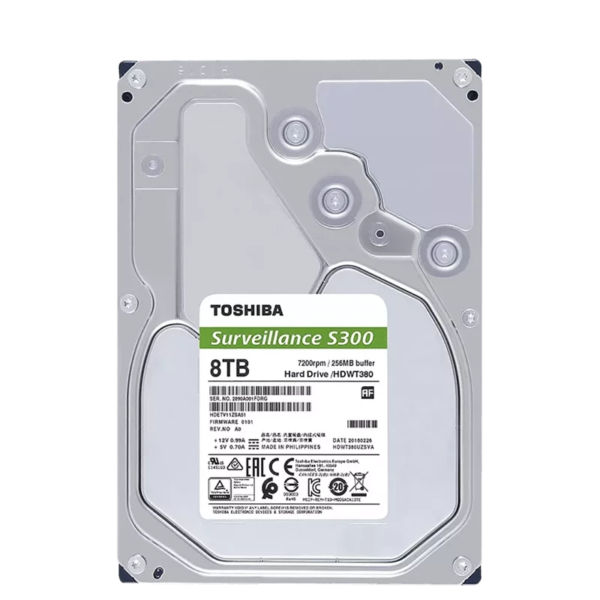 هارد دیسک اینترنال ظرفیت 8TB مدل S300 برند TOSHIBA گارانتی اصلی