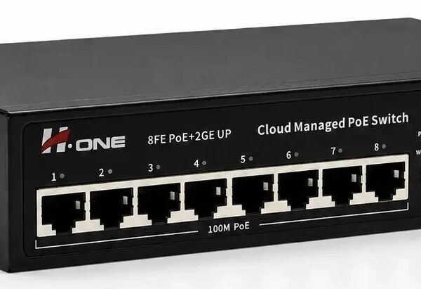 سوئیچ 8 پورت POE مدل SF208P-2G-M برند H.ONE